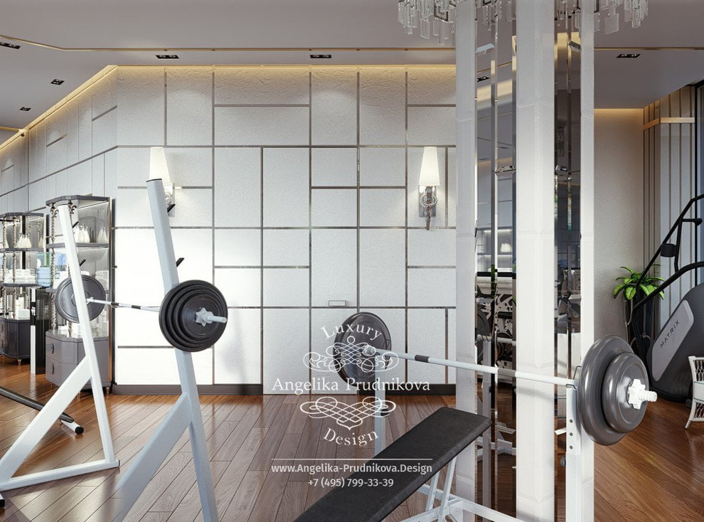 Дизайн-проект интерьера спорт-зала в КП Сады Майендорф