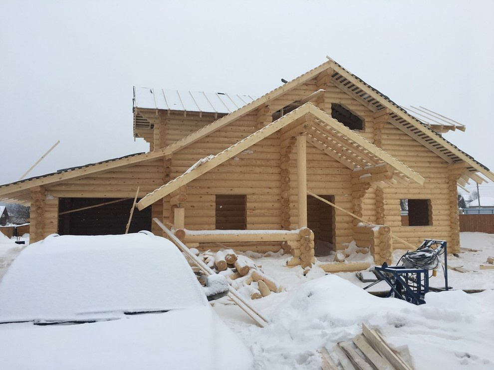 Строительство дома из бревна 300м2