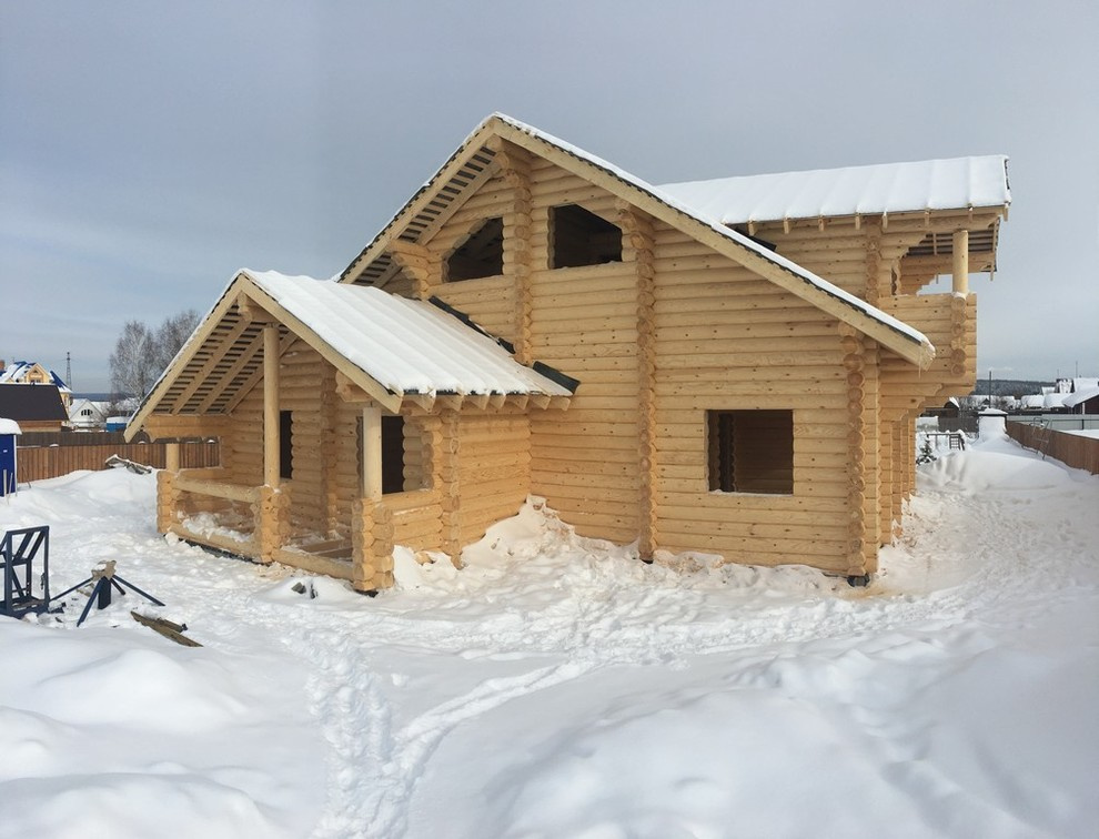 Строительство дома из бревна 300м2