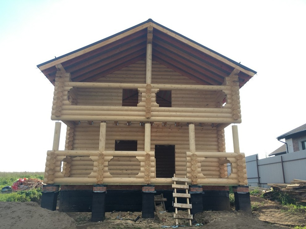 Дом из бревна 125м2