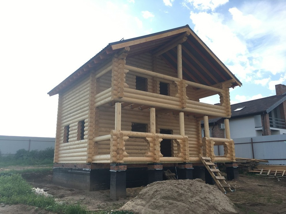 Дом из бревна 125м2