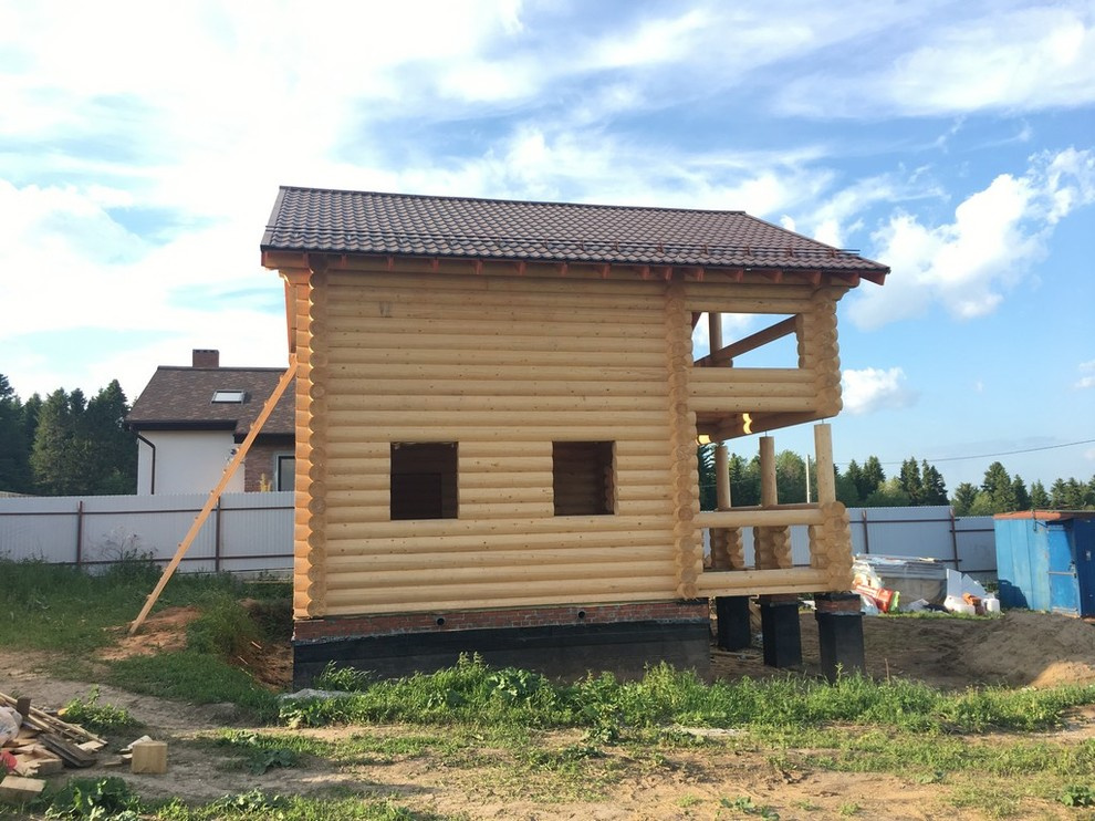 Дом из бревна 125м2