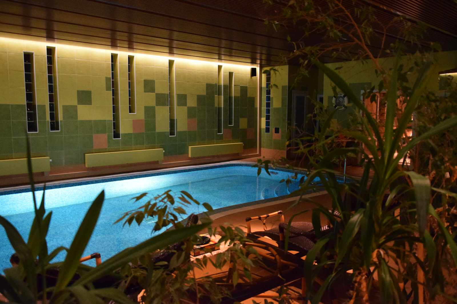 Интерьерный светодизайн частного SPA & Wellness комплекса. Освещение бассейна.