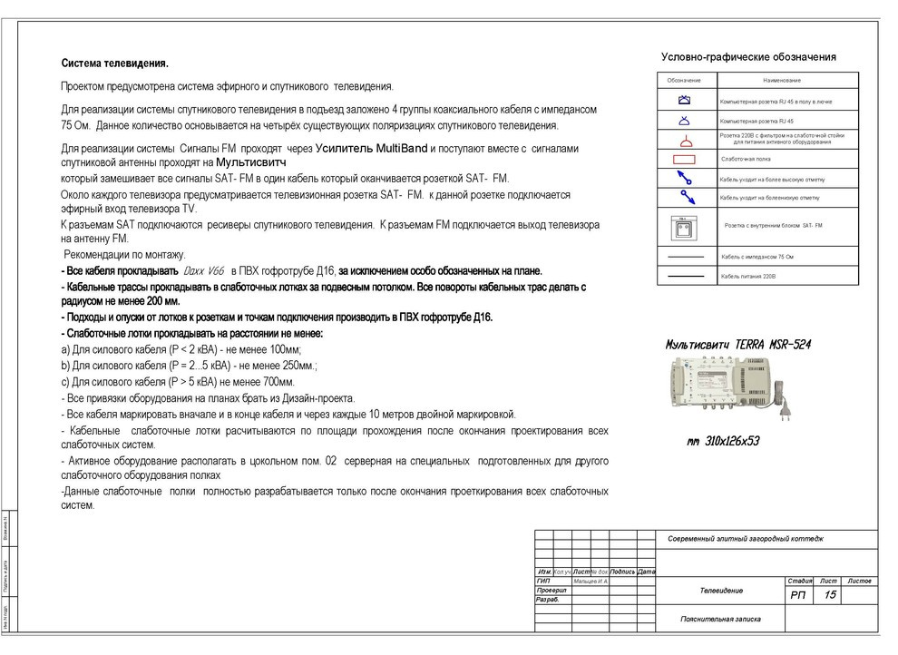 Современный элитный загородный коттедж. Слаботочка