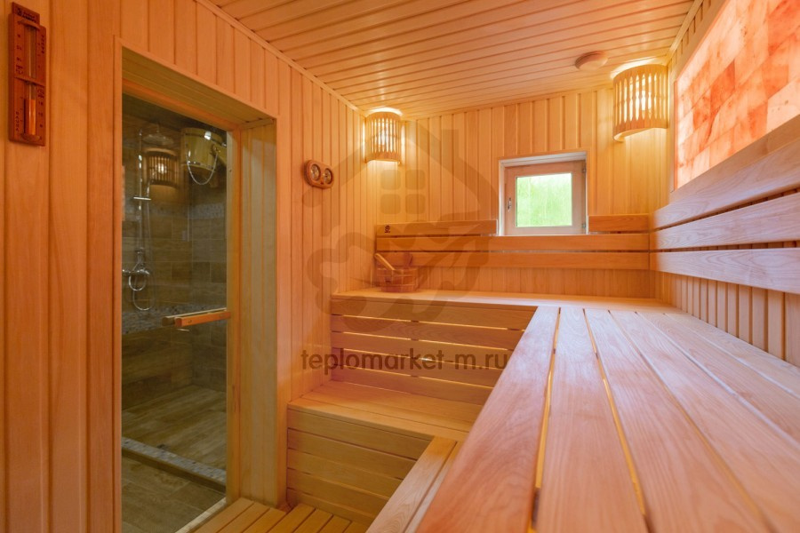 Внутренняя отделка сауны ДНП Зеленая горка