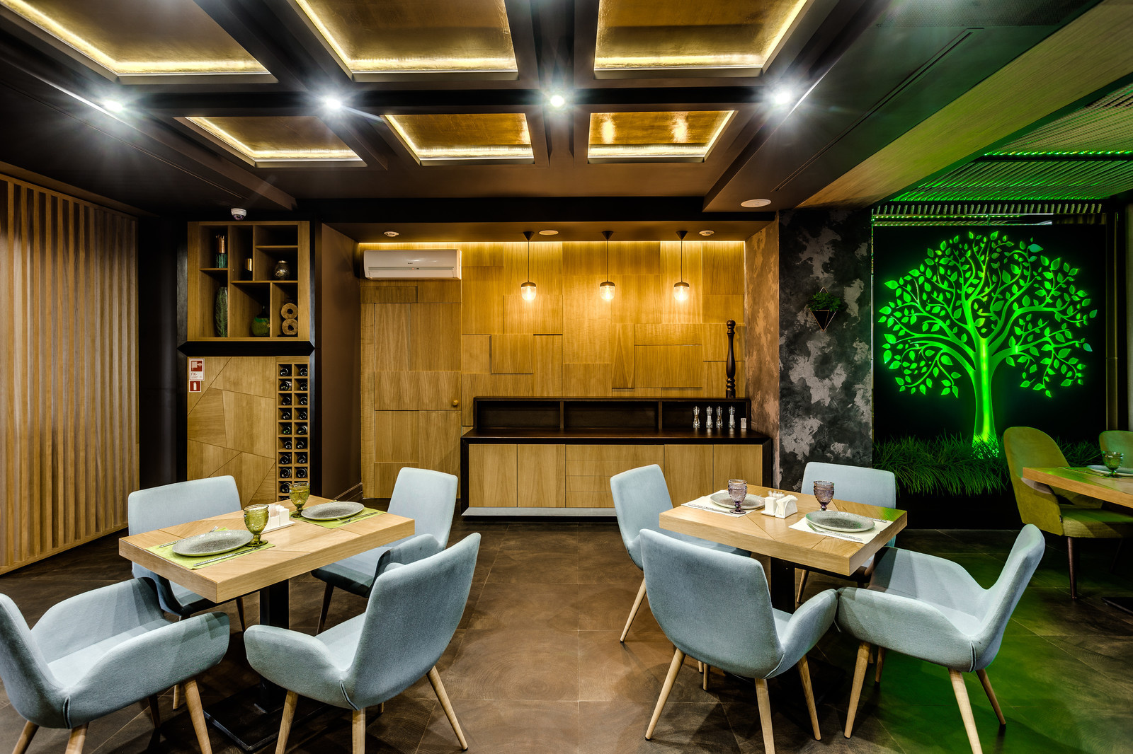 Дизайн ресторана Seasons в отеле Element