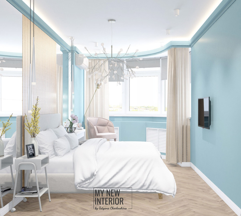 Дизайн спальни двухкомнатной квартиры 60,3 кв.м.