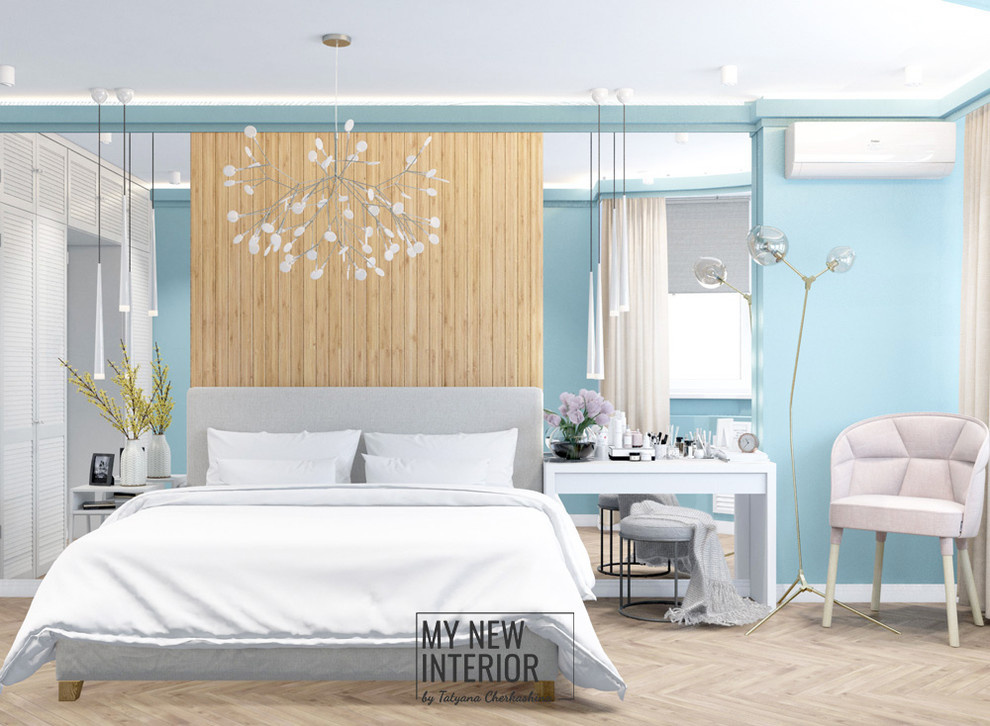 Дизайн спальни двухкомнатной квартиры 60,3 кв.м.