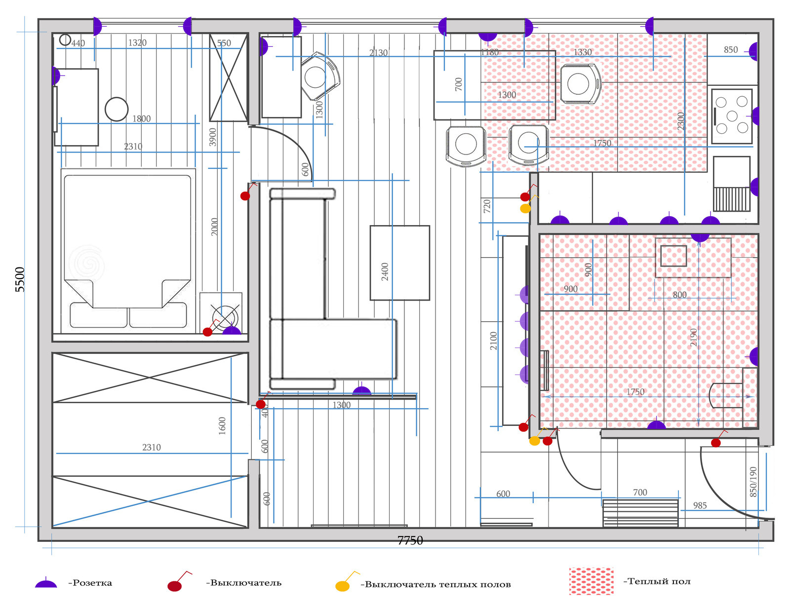 Дизайн гостинной