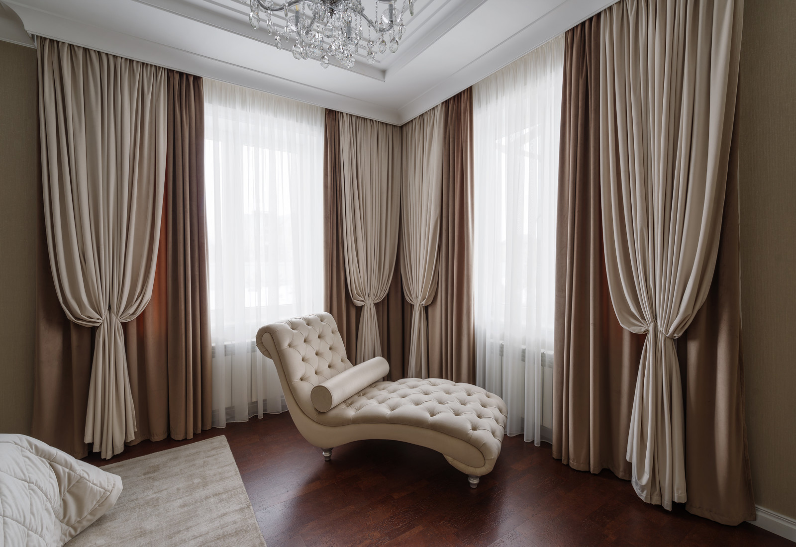 Реализованный коттедж.,190м2 Семилуки, мастер-спальня