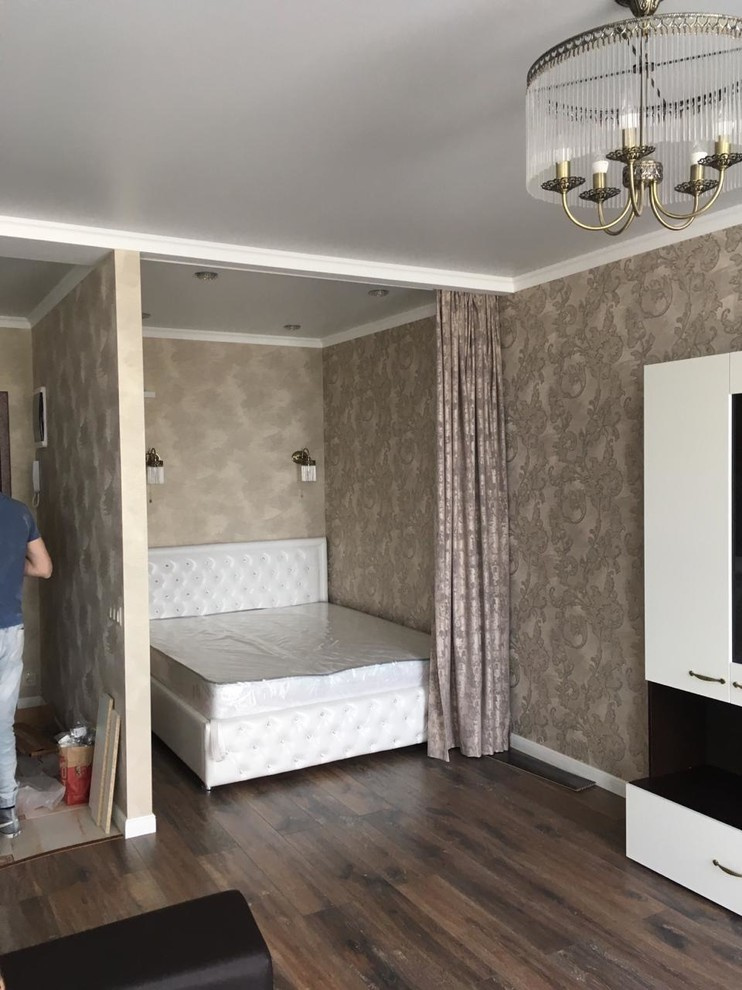 Процесс укладки плитки