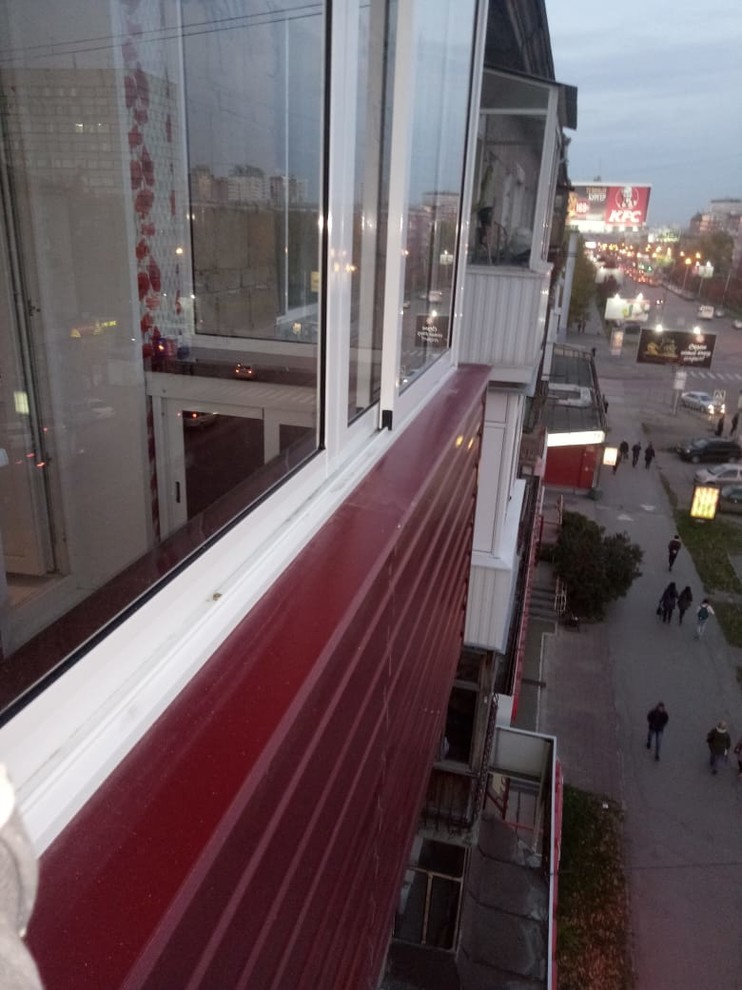 Остекление и отделка балкона на К.Маркса