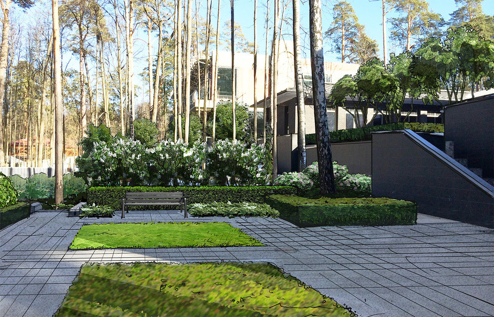 Террасированный сад "Пять уровней комфорта" в КП Жуковка 2015 г.