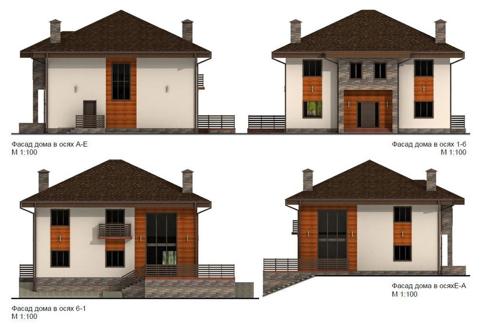 Индивидуальный жилой дом площадью 173 кв.м. с баней на участке