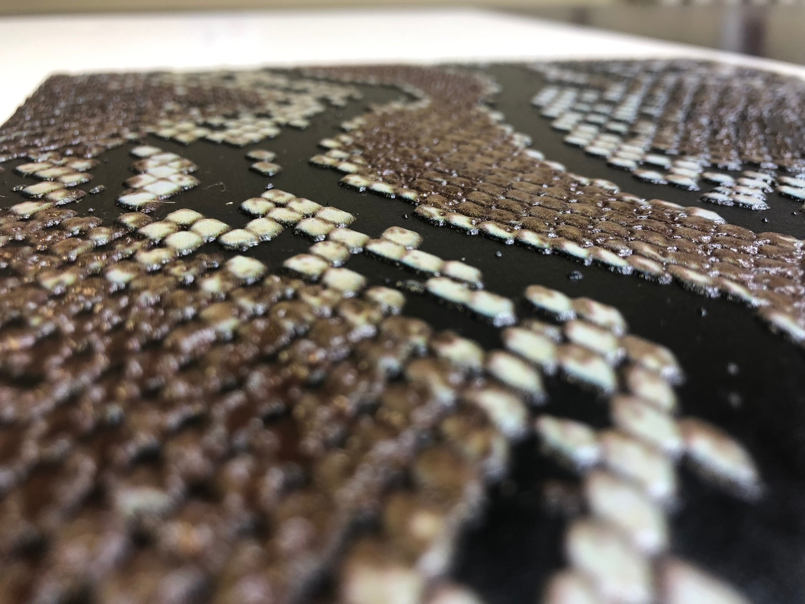 Рельефная печать на керамической плитке