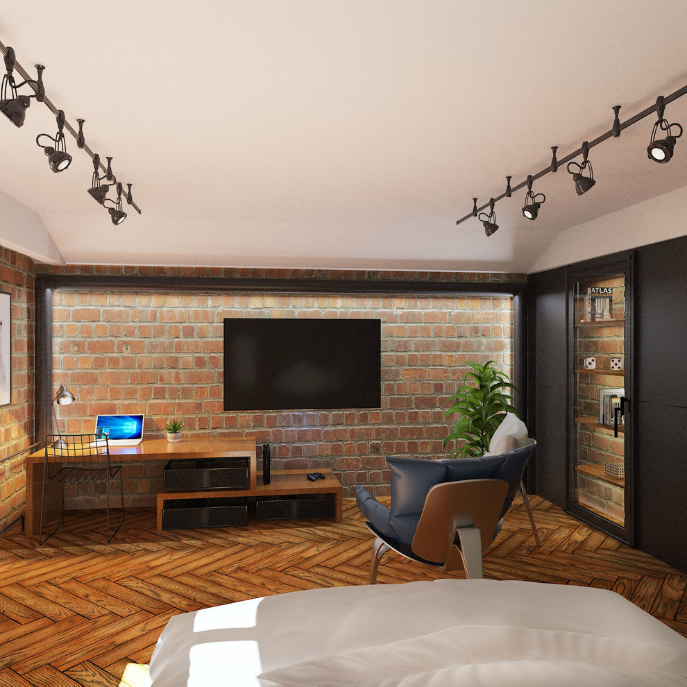 Спальня студента в стиле Loft