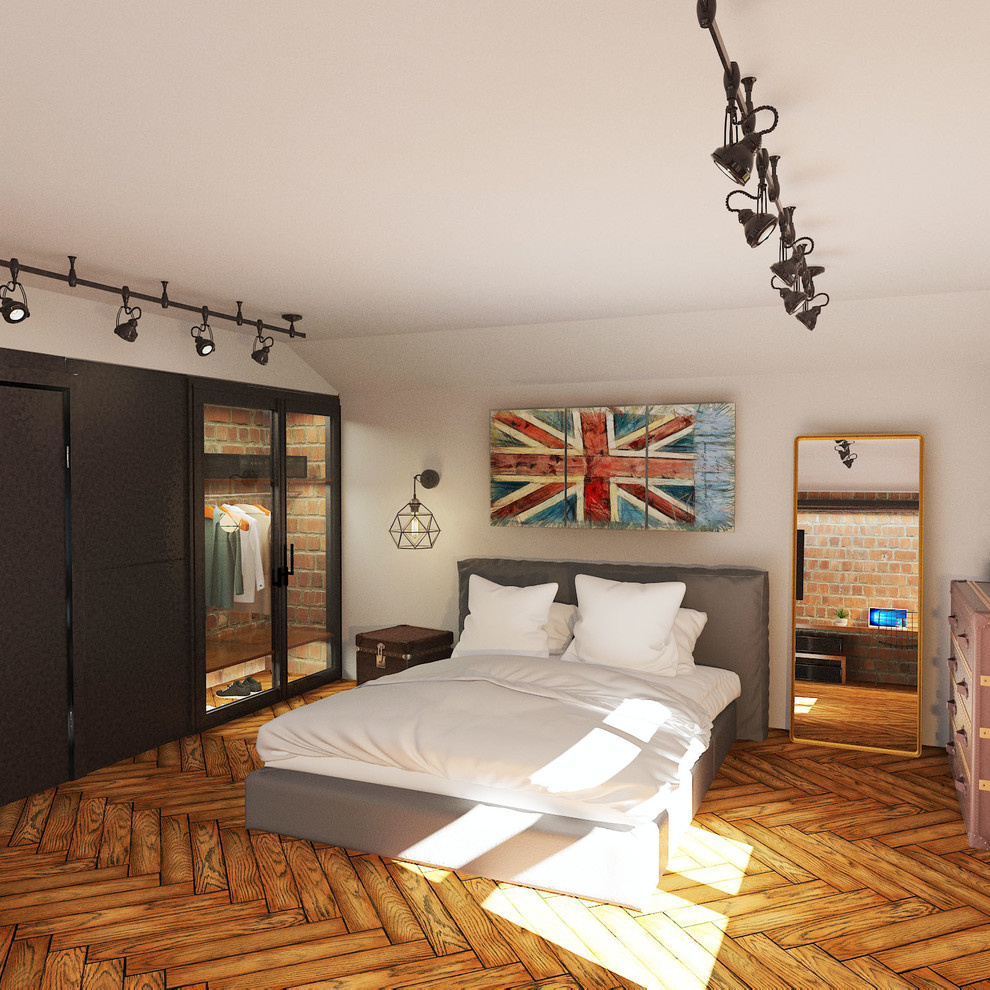Спальня студента в стиле Loft
