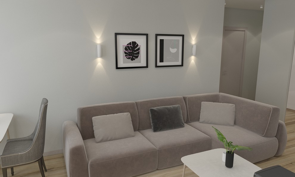 Проект квартиры 2+ в квартале "Novin"