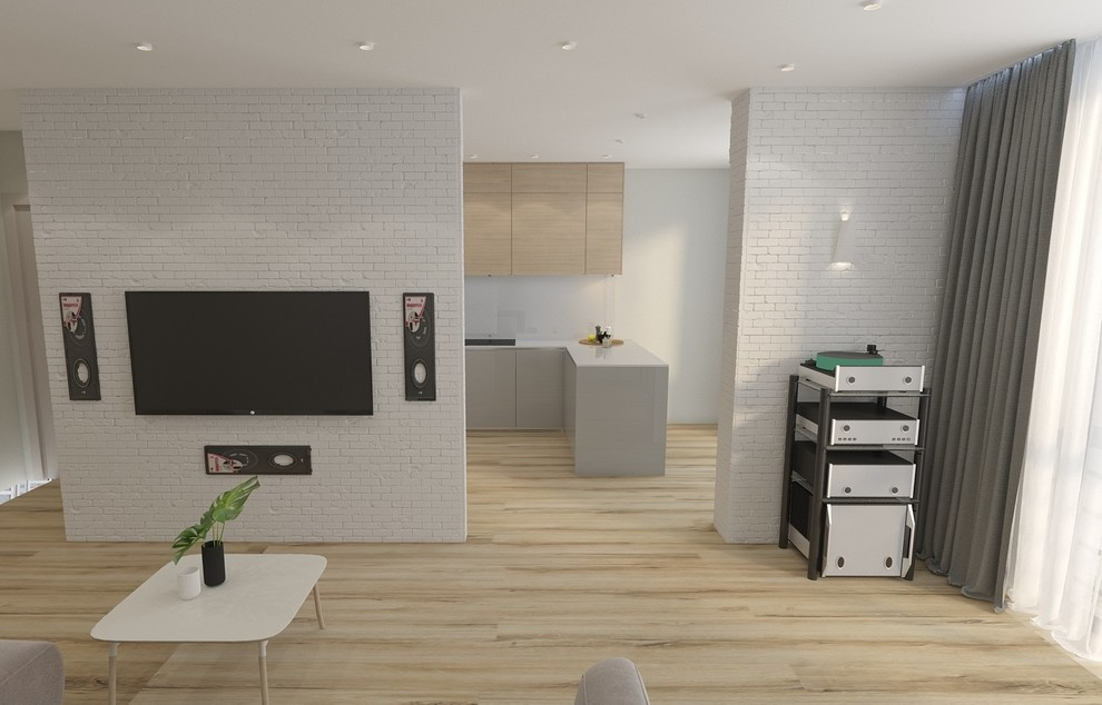 Проект квартиры 2+ в квартале "Novin"