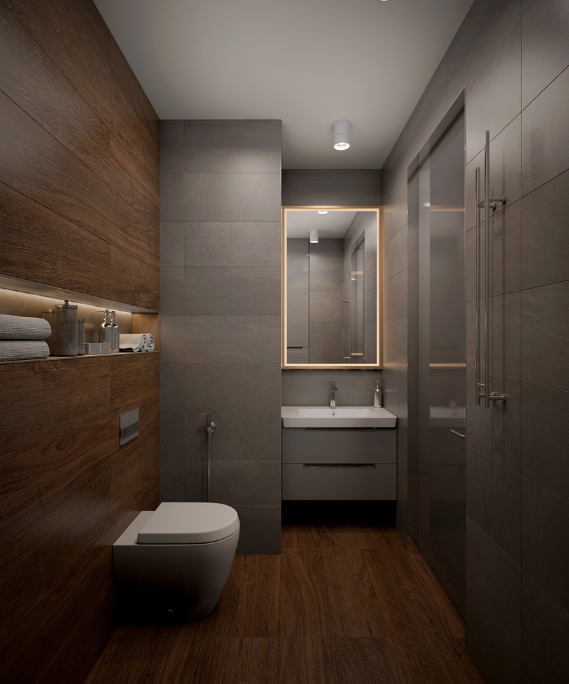 Квартира. Юго-запад Москвы. 120 кв.м. Насыщенный цвет дерева.