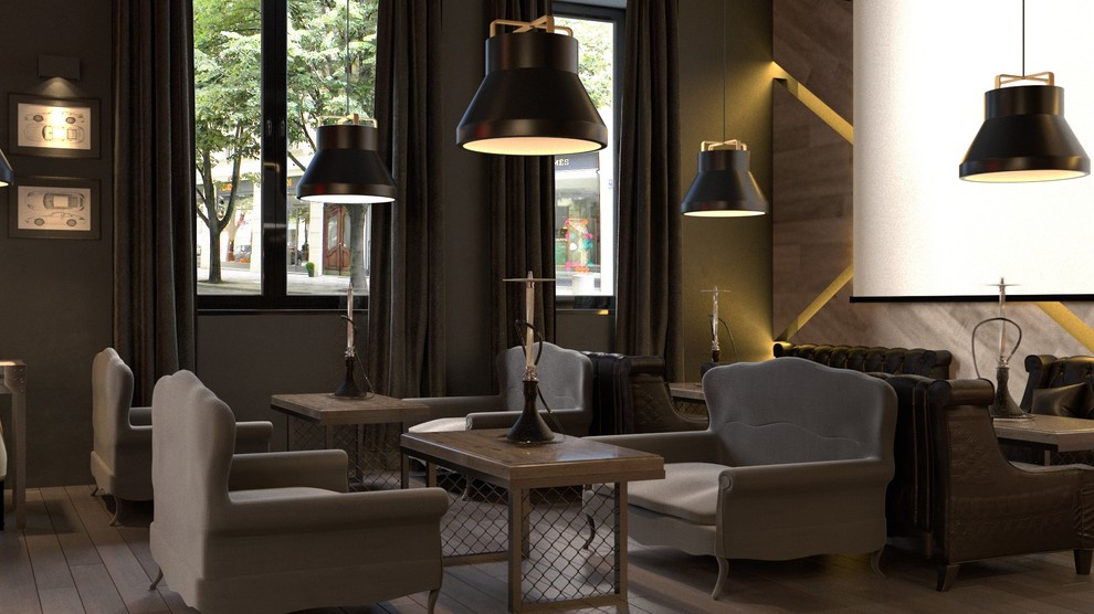 Дизайн интерьера кальянной