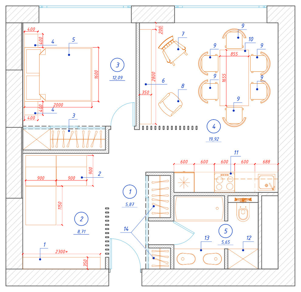 Из двушки в трешку