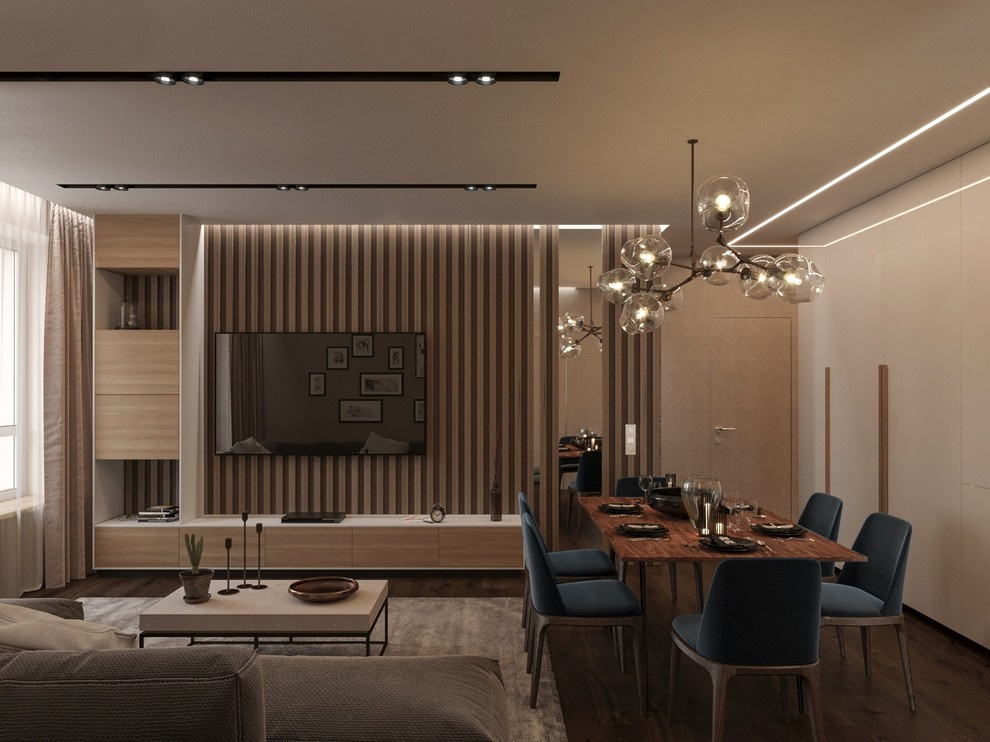 Обложка проекта: Световые линии в потолках