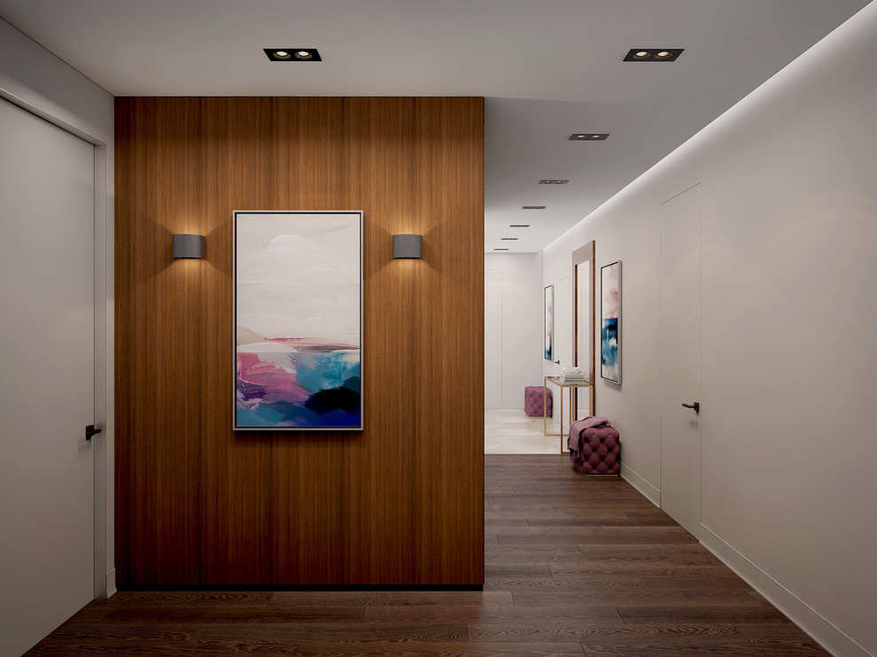 Квартира 135 кв.м. ЖК Розмарин. Насыщенные цвета и фактуры.