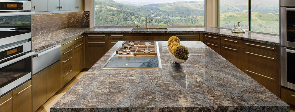 Фото столешницы из кварца