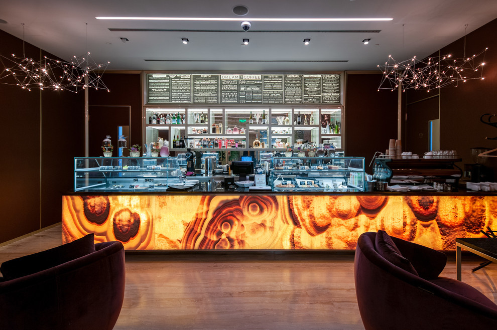 Дизайн кафе Dream Coffee Москва Сити