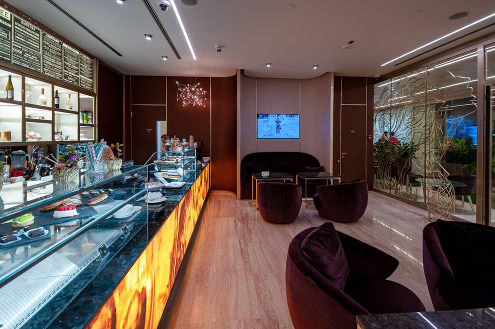 Дизайн кафе Dream Coffee Москва Сити