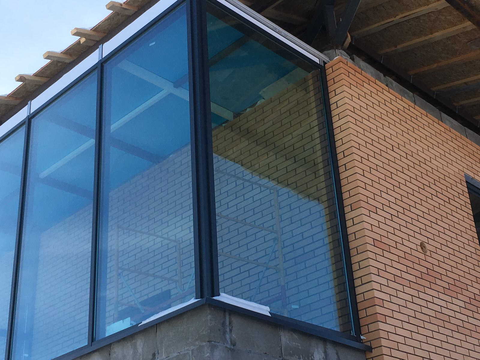 Обложка проекта: Остекление котеджа в современном стиле (от эскиза до воплощения в жизнь)