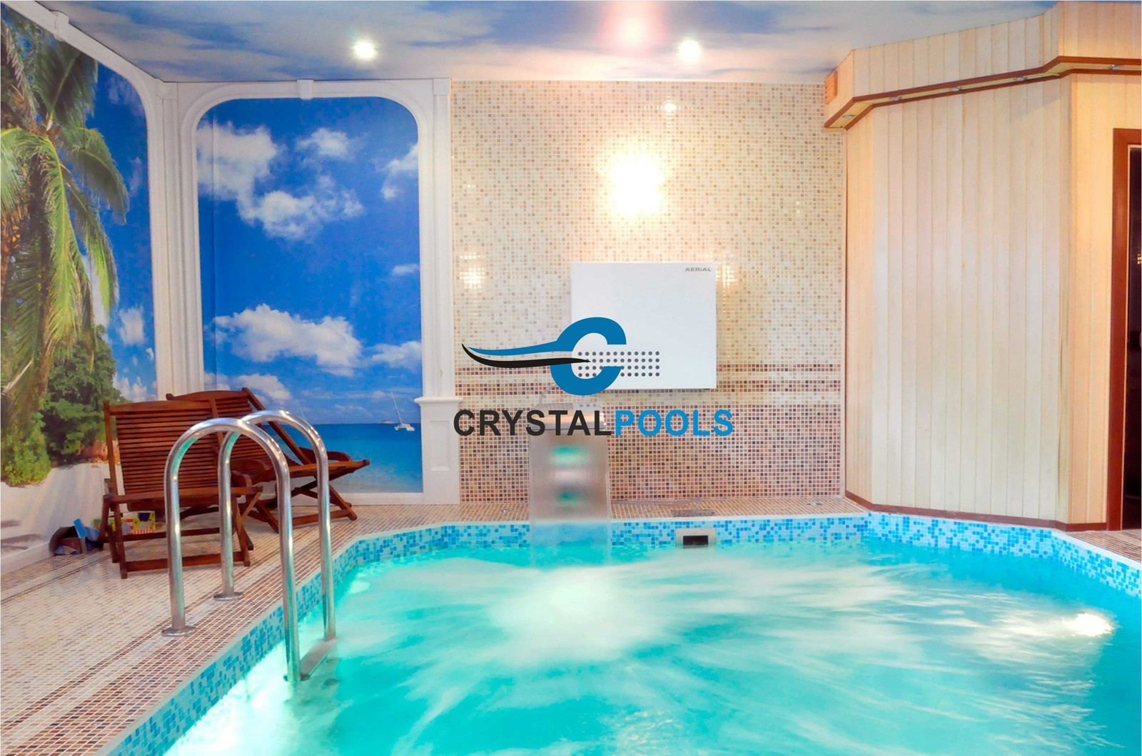 Обложка проекта: Бетонный скиммерный бассейн в загородном доме