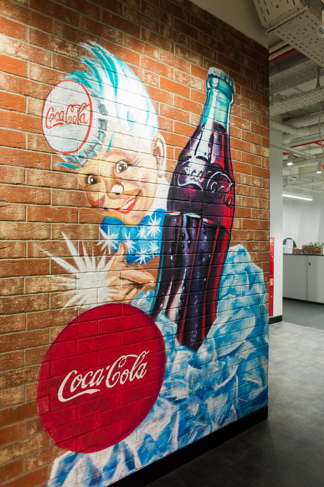 Роспись офиса Coca-cola в Москве