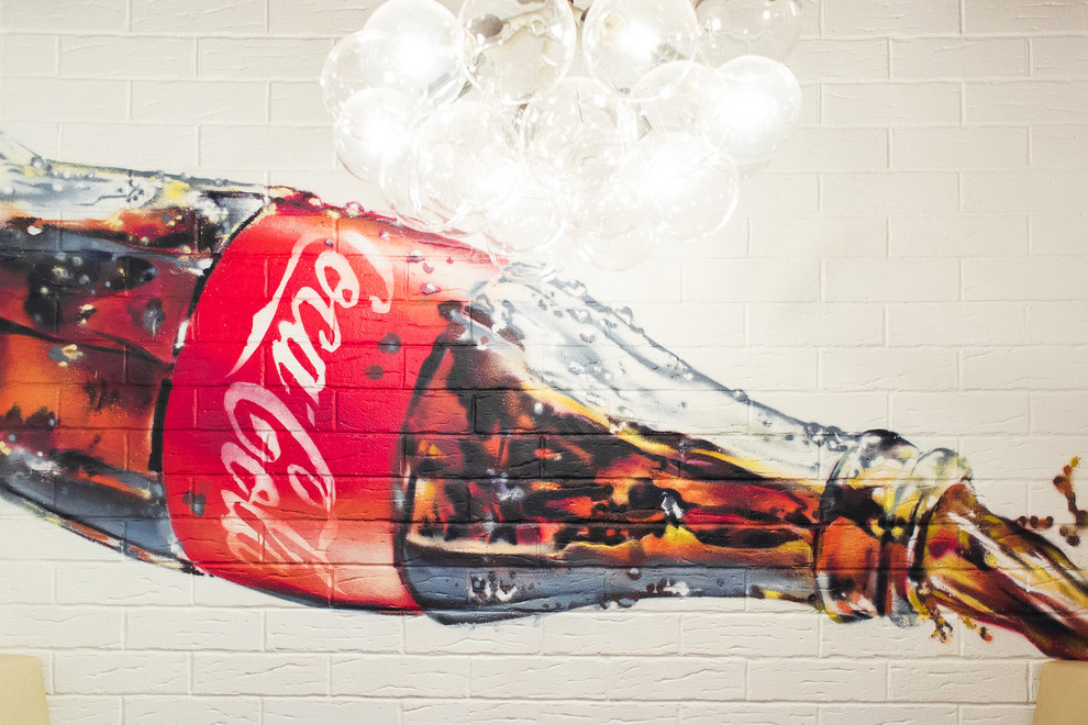 Роспись офиса Coca-cola в Москве