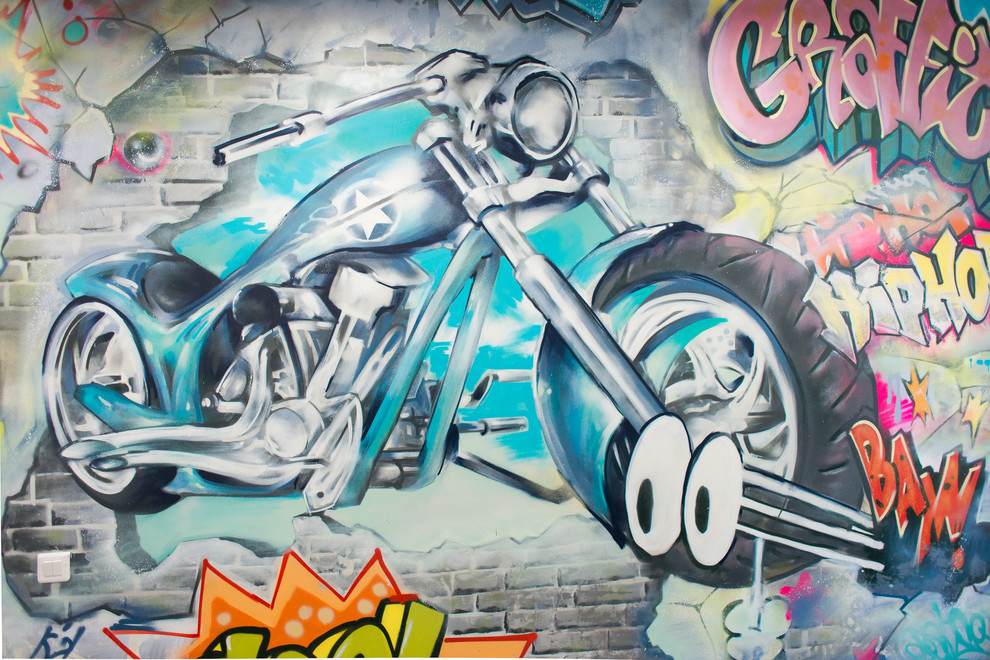 Граффити в детском реабилитационном центре Арифметика добра