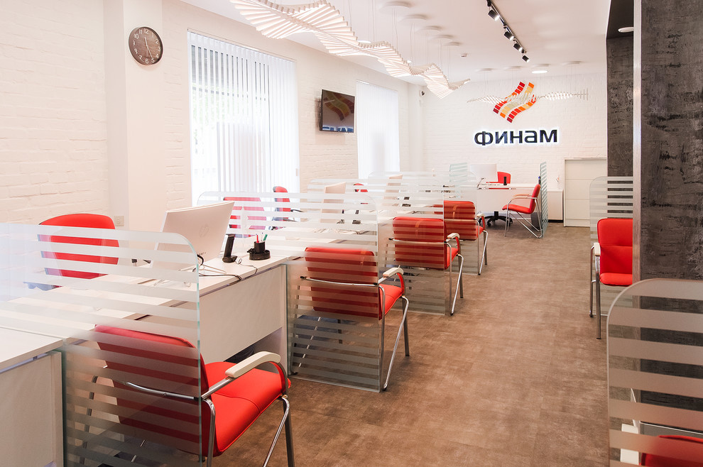 Интерьер банка Финам