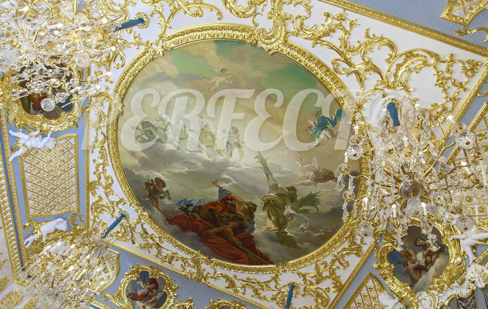 Обложка проекта: Обрамление живописного потолка лепным декором - 2