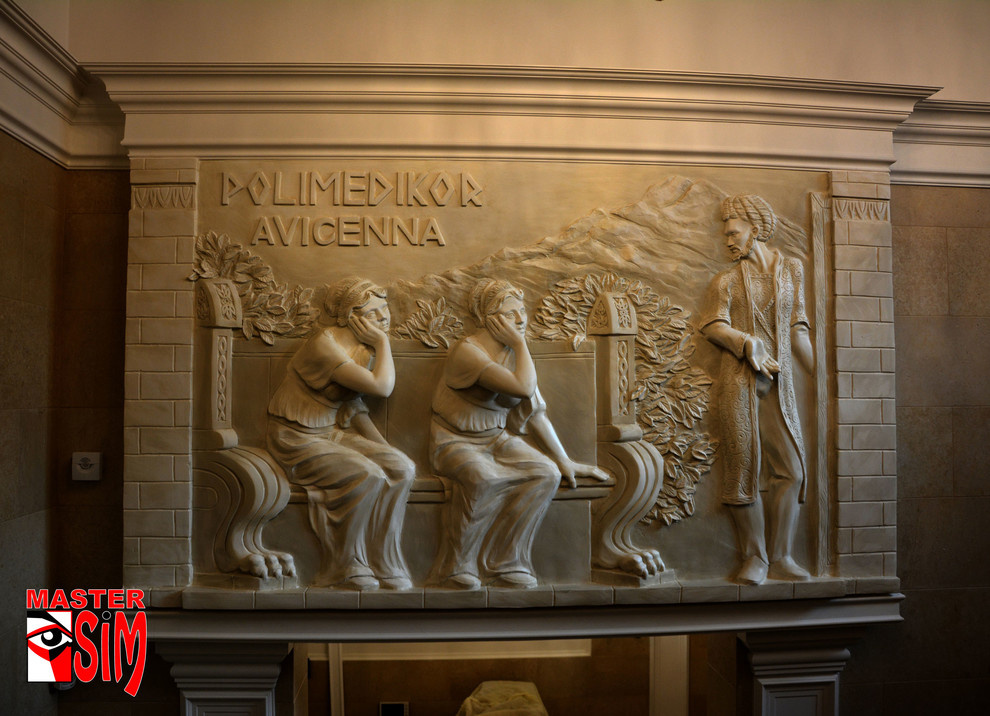 Барельеф в Санкт Петербурге Стоматология Полимедикор