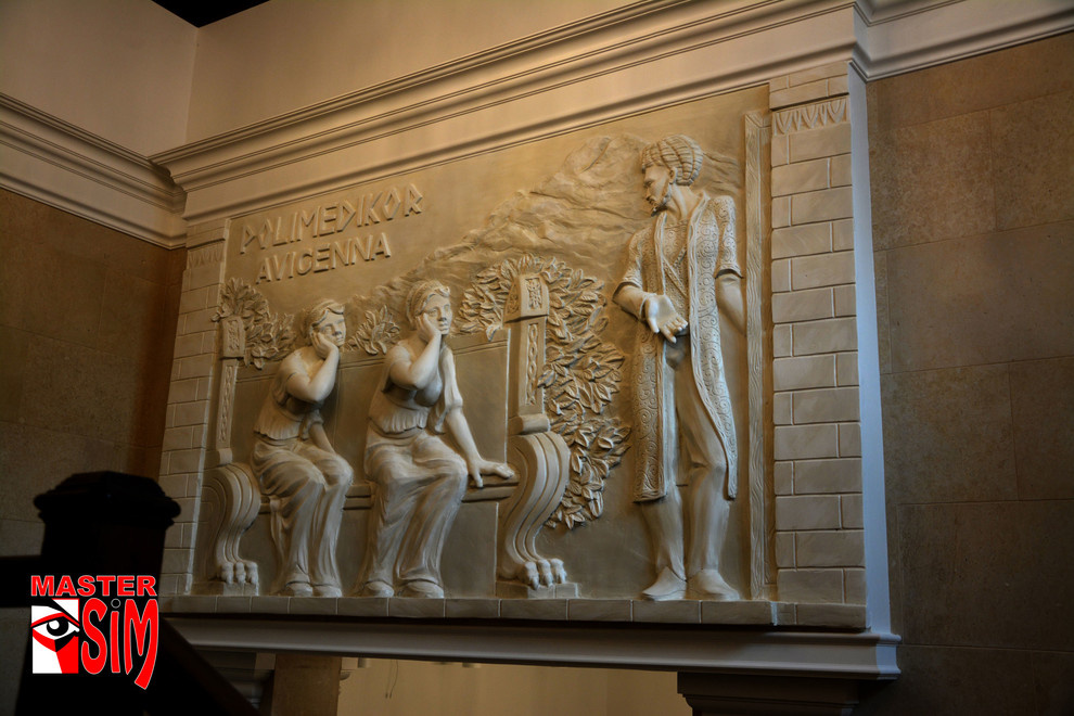 Барельеф в Санкт Петербурге Стоматология Полимедикор