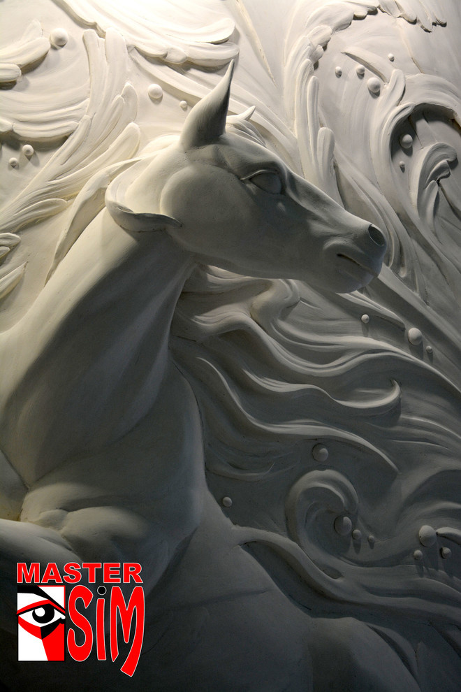 Барельеф лошадь