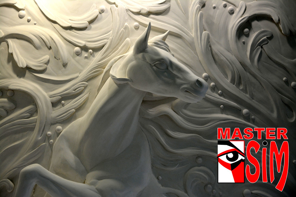 Барельеф лошадь