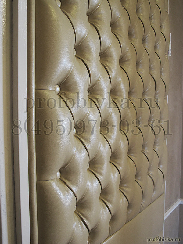 Обивка двери каретной стяжкой по индивидуальному заказу