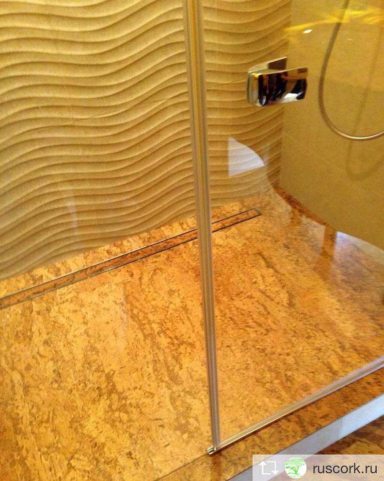 Клеевой пробковый пол