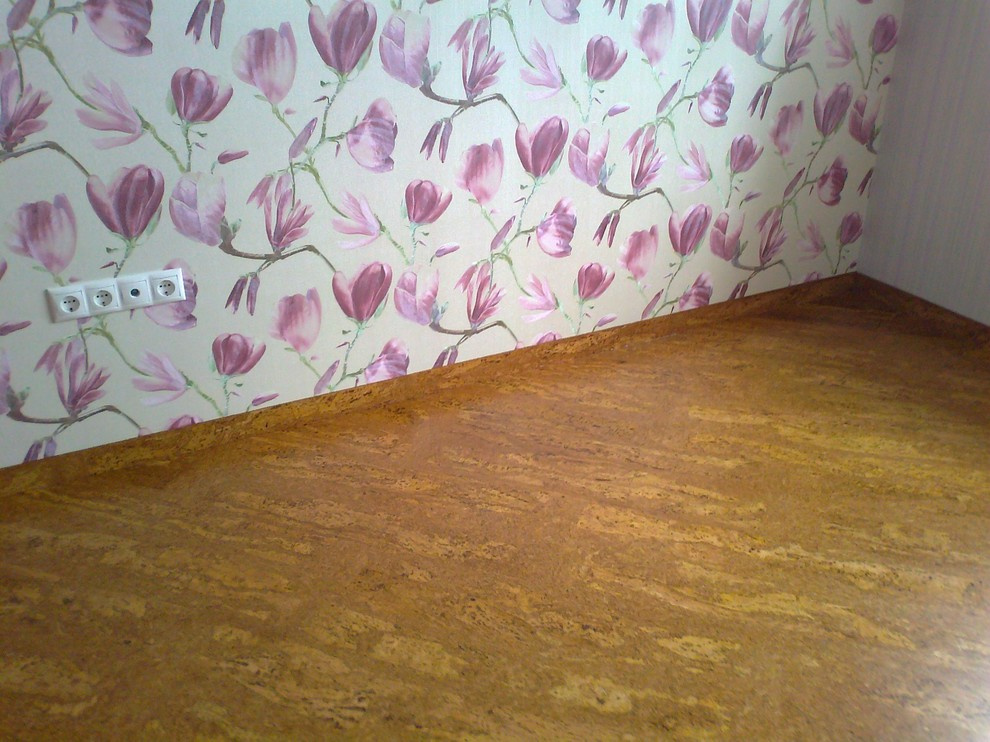 Клеевой пробковый пол