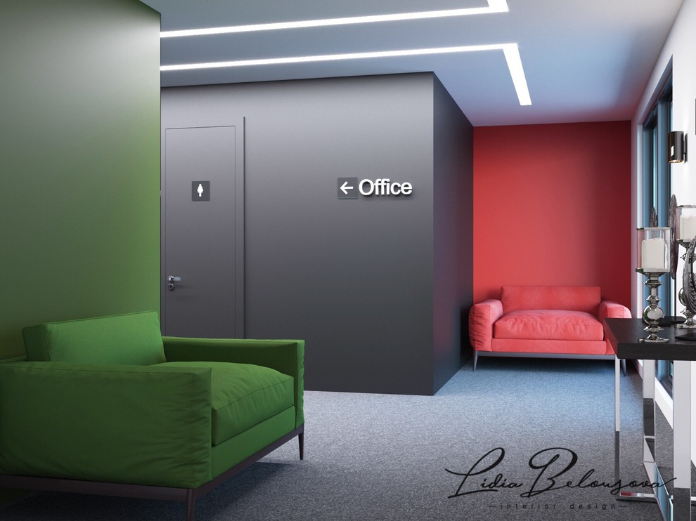 Ресепшен в офисах Queenco