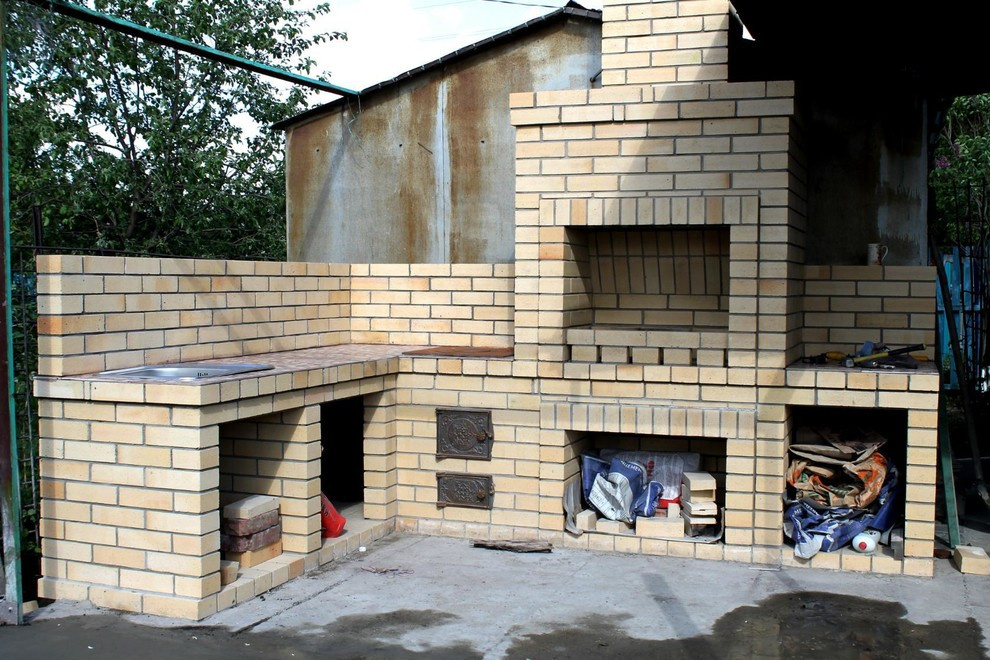 Мангальная зона. Огнеупорный кирпич