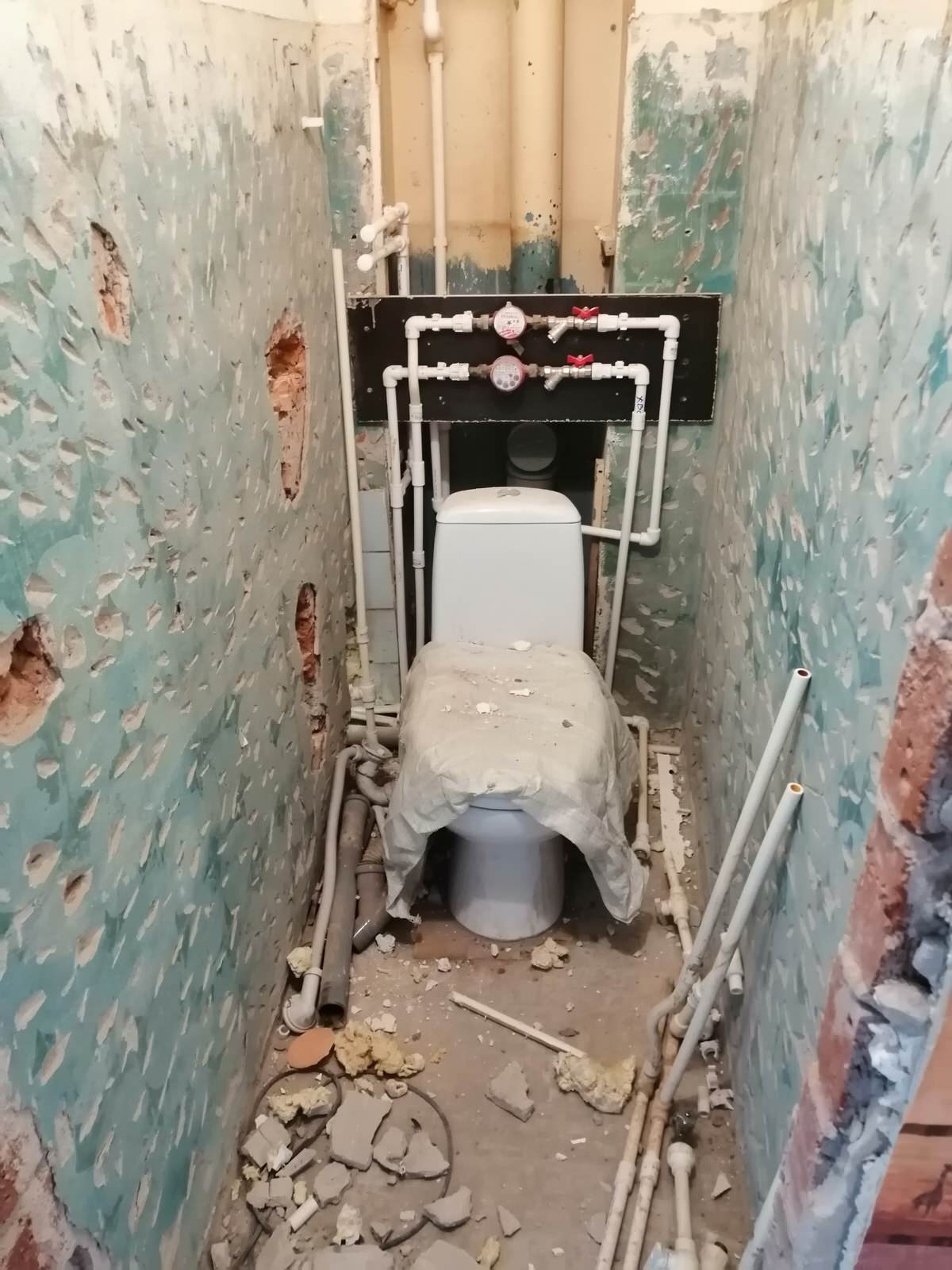 Капитальный ремонт кухни и санузлов