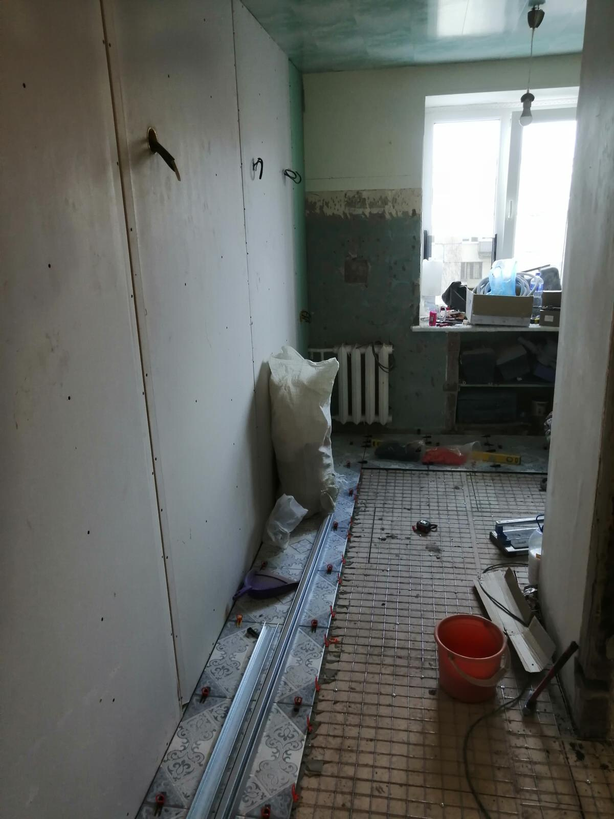 Капитальный ремонт кухни и санузлов