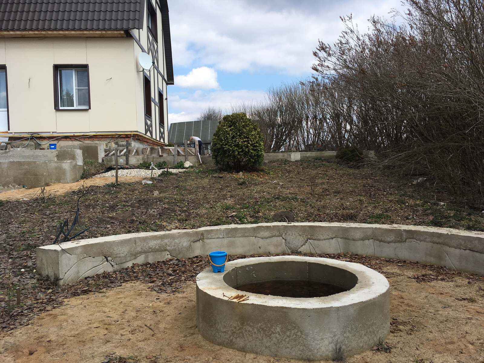 Сад в Старое Уткино Калужской области, процесс создания